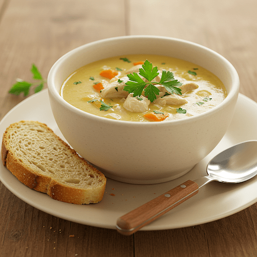 Kremet kyllingsuppe